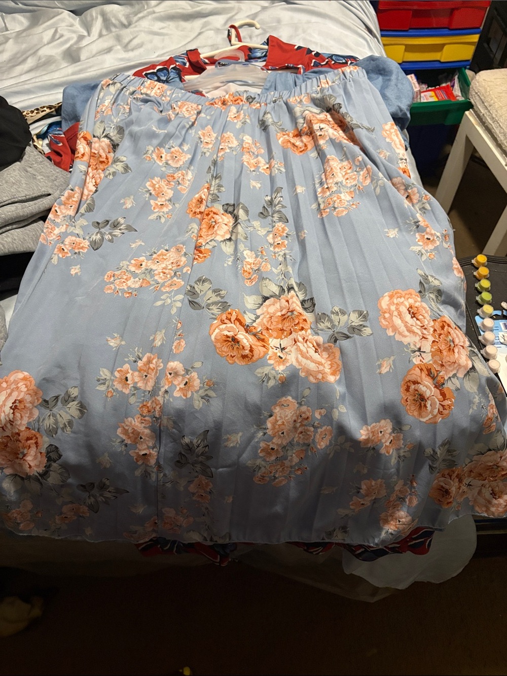 floral skirt